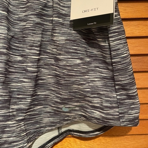 Nike Women’s One Dri-Fit Mid-Rise 3” Navy Blue Brief Lined Shorts Sz M NWT - Picture 3 of 9